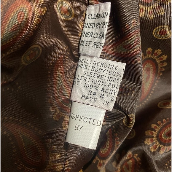 Vintage east west 
suede leather bomber
jacket euc - Picture 9 of 16